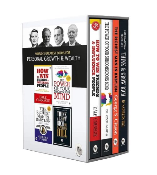 World s Greatest Books For Personal Growth & Wealth (Set of 4 Books): Perfect Motivational Gift Set By Various