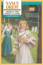 Crime in the Queen's Court, Carolyn Keene, Nancy Drew 112, Aladdin paperback, 9780671792985, 0671792989, children's mystery, Elizabethan mystery, historical detective fiction, young adult mystery, Nancy Drew series, queen's court sabotage, English children's books, action and adventure, detective stories for kids