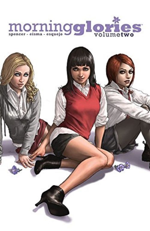 Morning Glories Volume Two, All Will Be Free, Nick Spencer, Joe Eisma, Image Comics, 9781607064077, 1607064073, Morning Glory Academy, mystery comics, horror graphic novel, dark academia, conspiracy thriller, prep school mystery, comic series